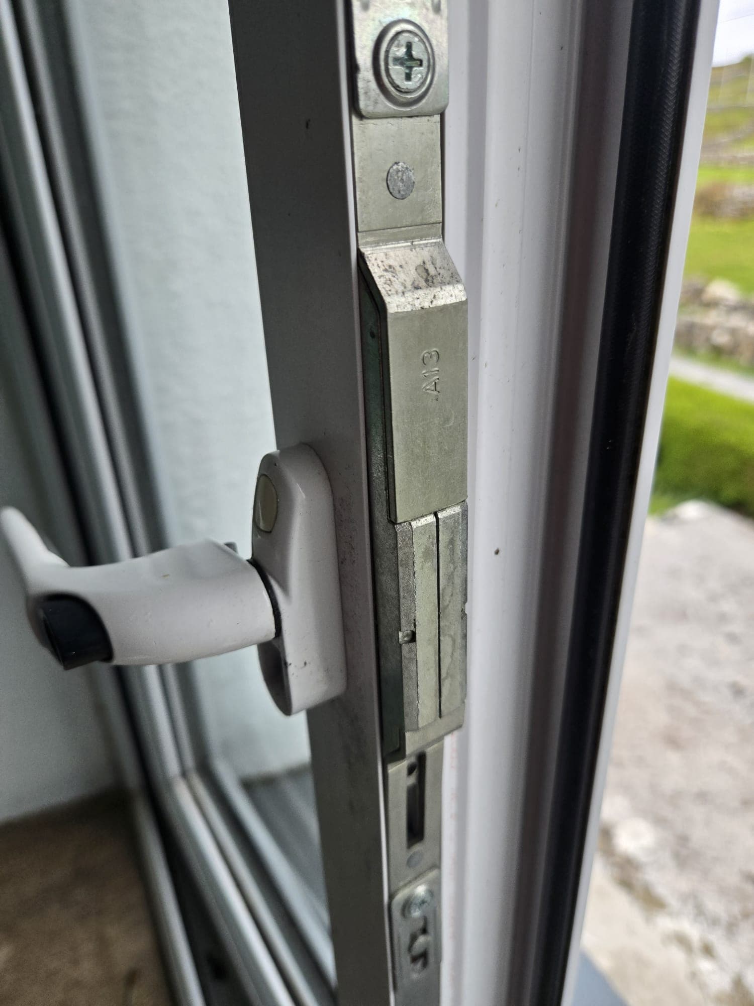 Close-up detail from a window and door upgrade job in Galway.